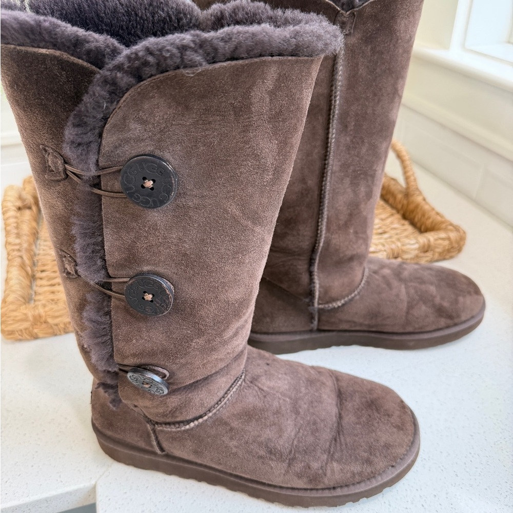 UGG Chocolate Suede Winter Boots